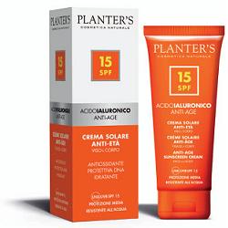 Planter's Crema Solare Protezione 15 Anti Età Con Acido Ialuronico 100 ml