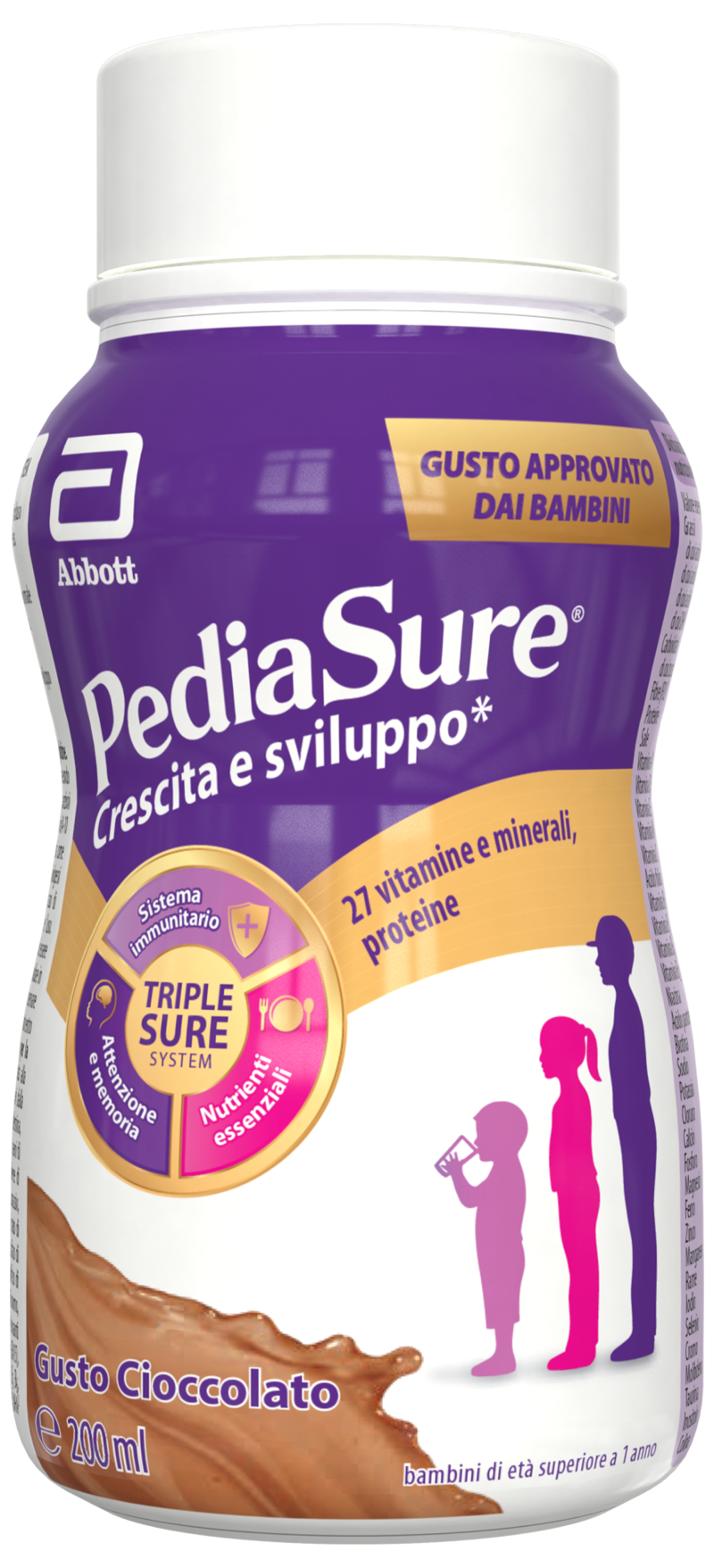 Pediasure Crescita e Sviluppo Drink 4x200ml cioccolato