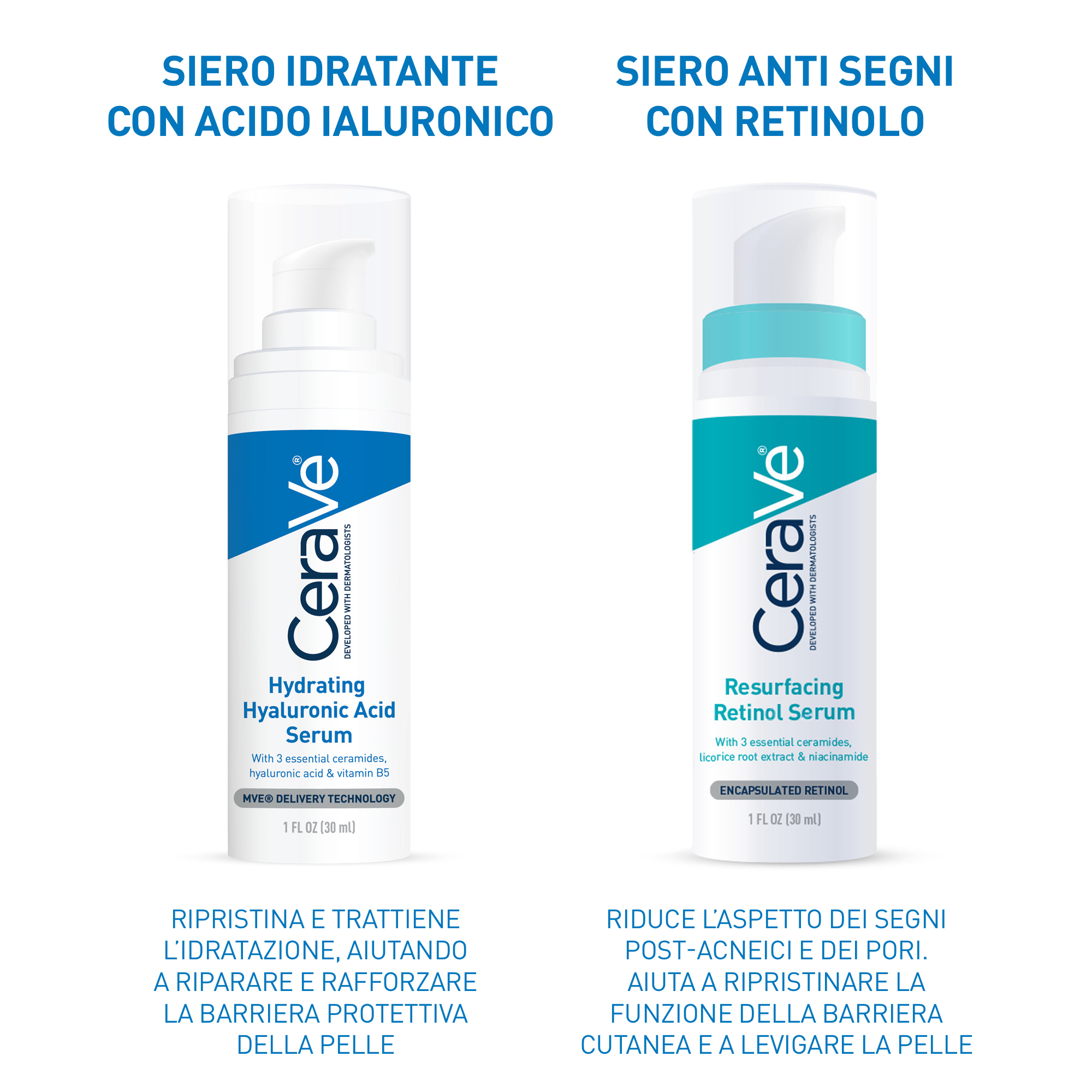 CeraVe Siero Idratante con Acido Ialuronico, 30ml