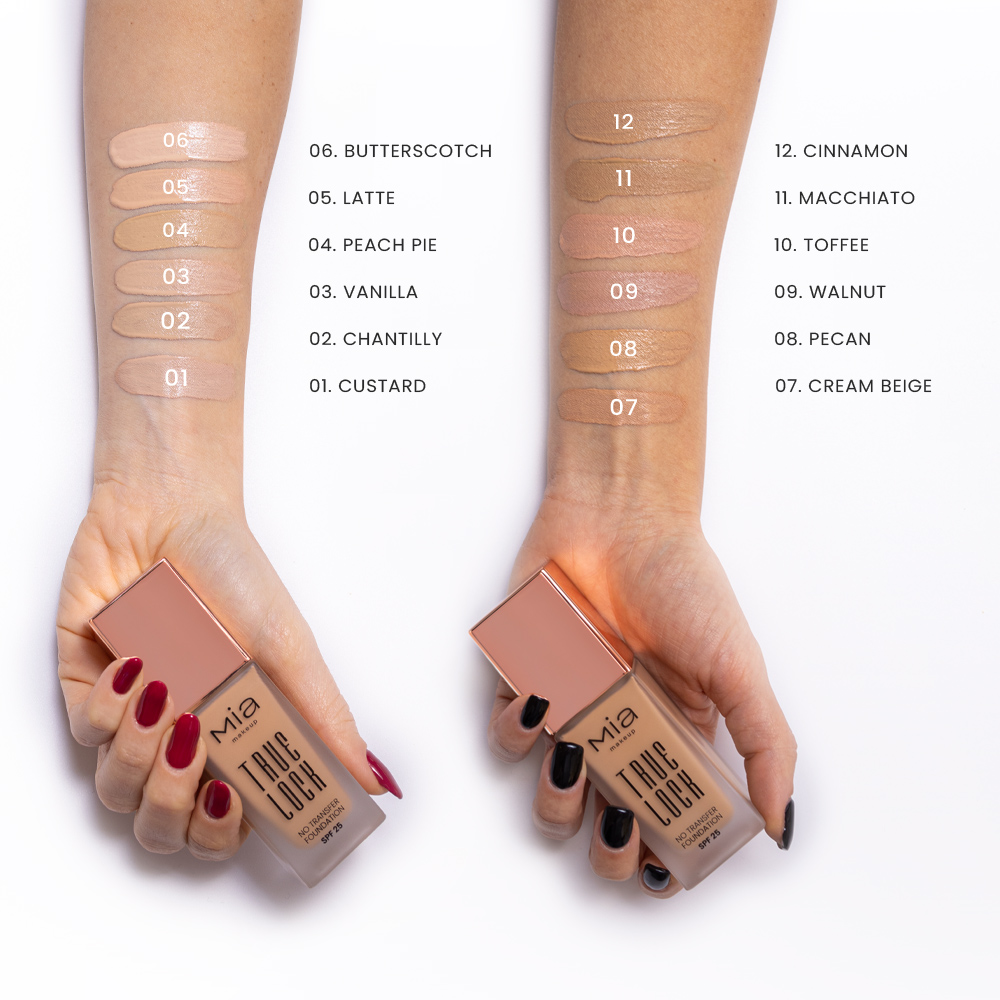 Mia Makeup - True Lock - Fondotinta Fluido SPF25 A Lunga Tenuta - N.06 Butterscotch