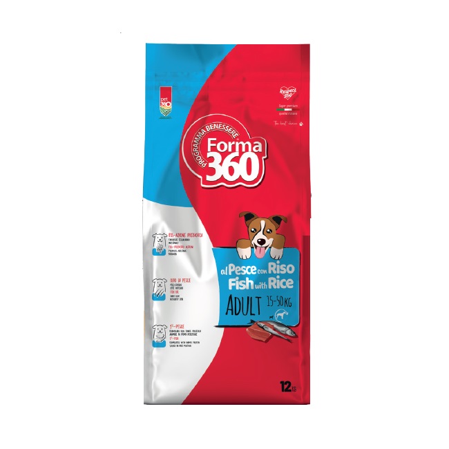 PET360 FORMA360 CANE MEDIUM ADULT PESCE RISO 3KG