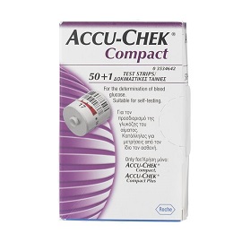 Accu-Chek Compact Strisce Reattive Glicemia 50+1 Pezzi