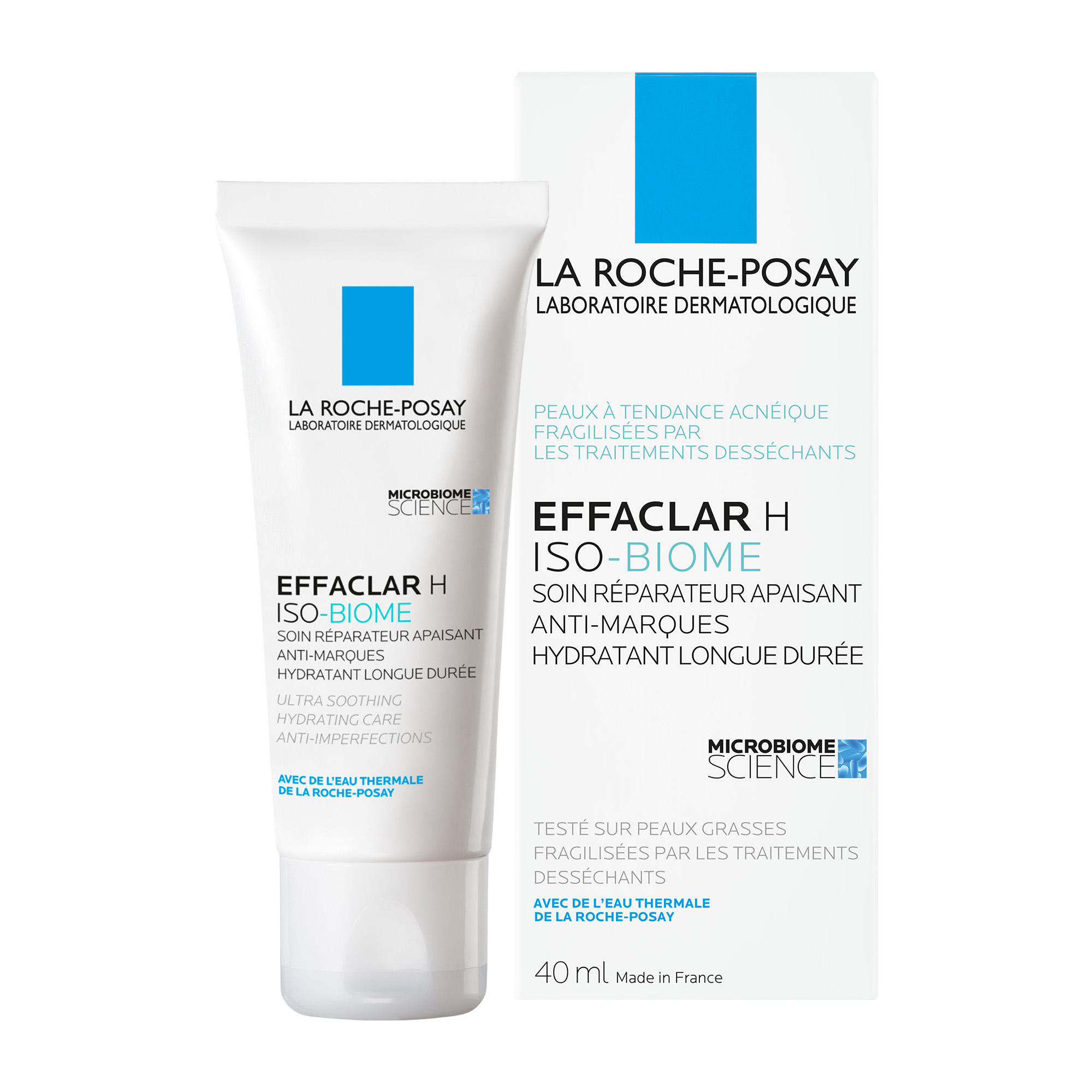La Roche-Posay Effaclar Crema viso Effaclar H Iso-biome per pelle mista, grassa o a tendenza acneica 40 ml