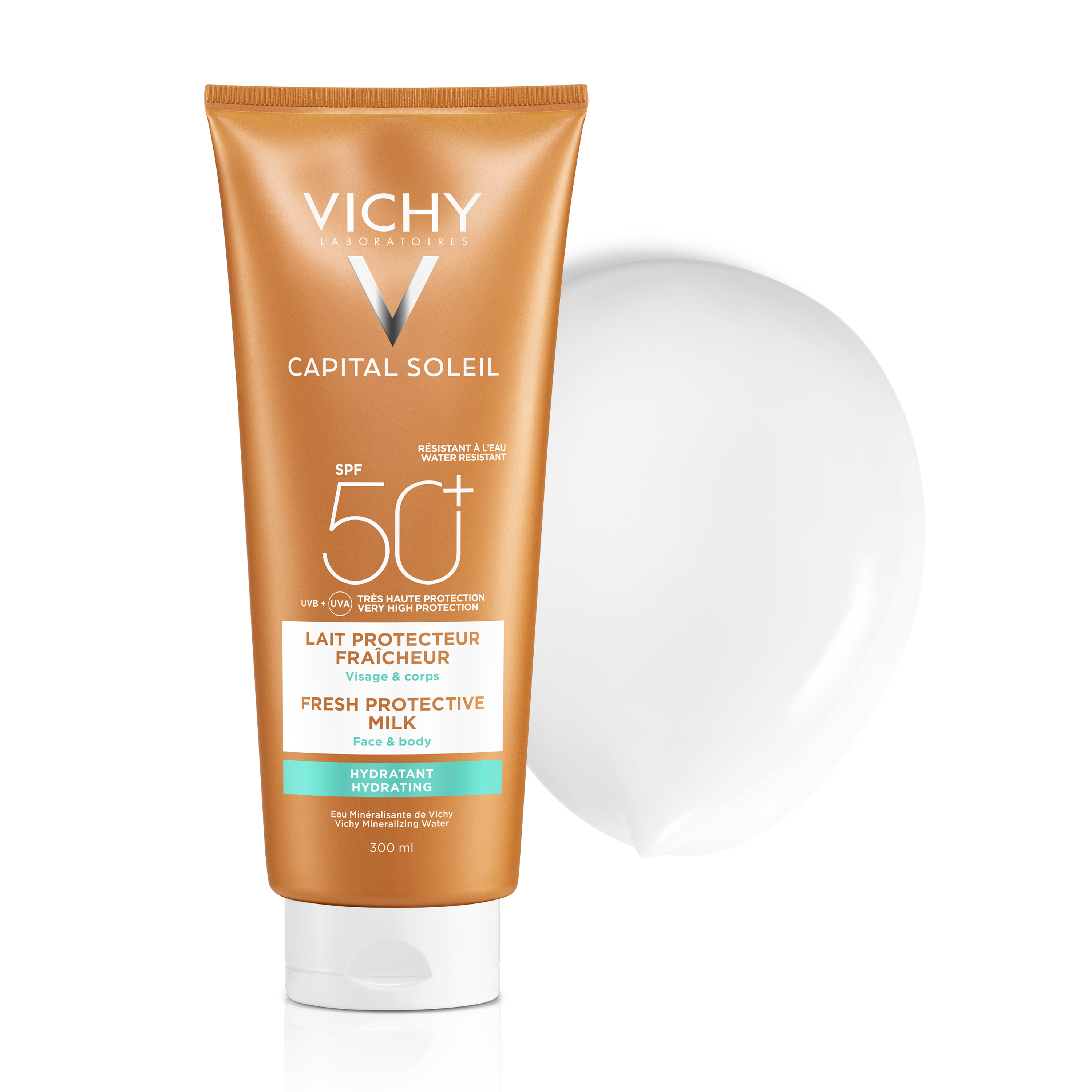 Vichy - Idéal Soleil Latte Fresco Idratante SPF50+ Protezione Viso E Corpo 300 ml