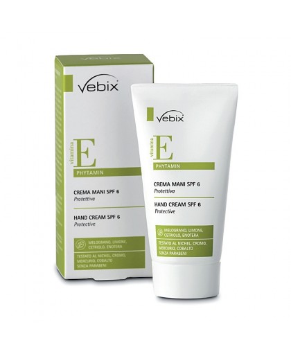 Vebix Phytamin Crema Mani SPF6 Protettiva Esfoliante 50 ml