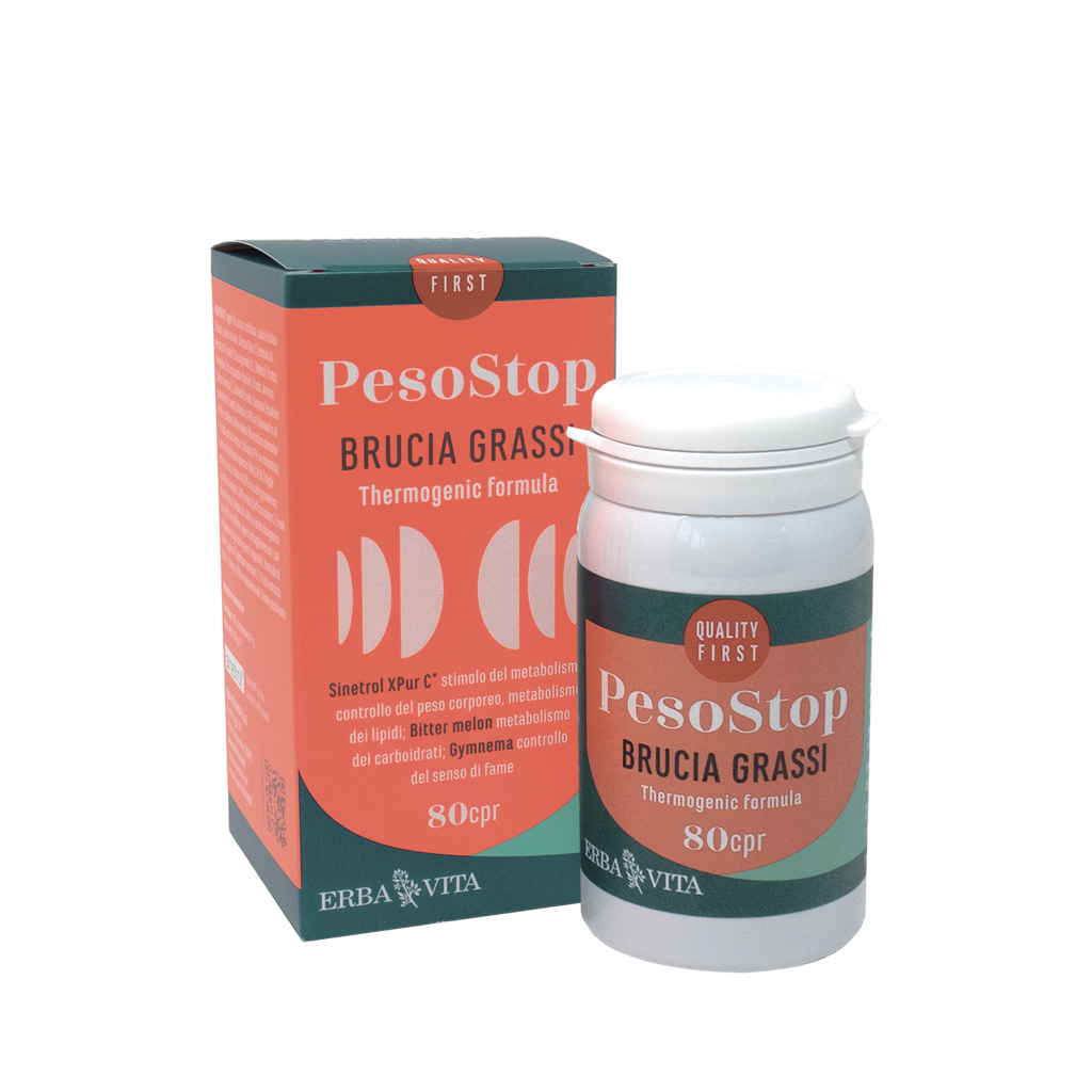 PESO STOP ERBA VITA  Brucia Grassi 80Cpr