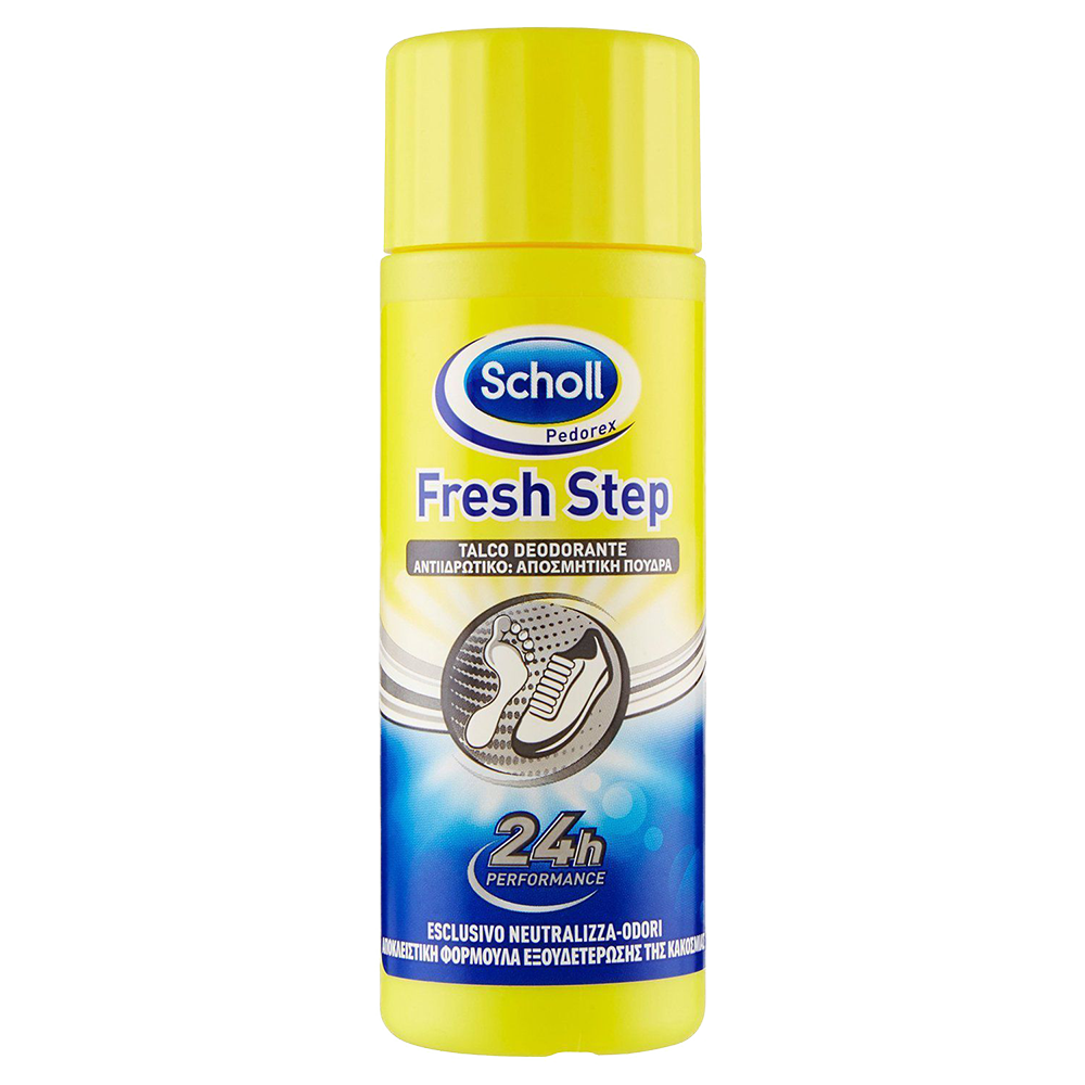 Scholl Fresh Step - Talco deodorante per piedi e scarpe - 75 g