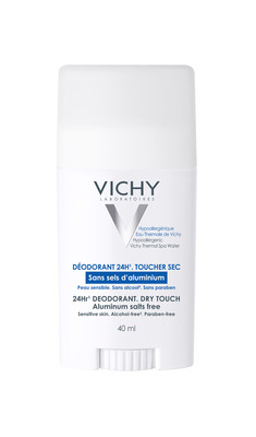 Vichy Deodorante 24H - Effetto asciutto, senza Sali di Alluminio Stick 40 ml efficace per 24 ore