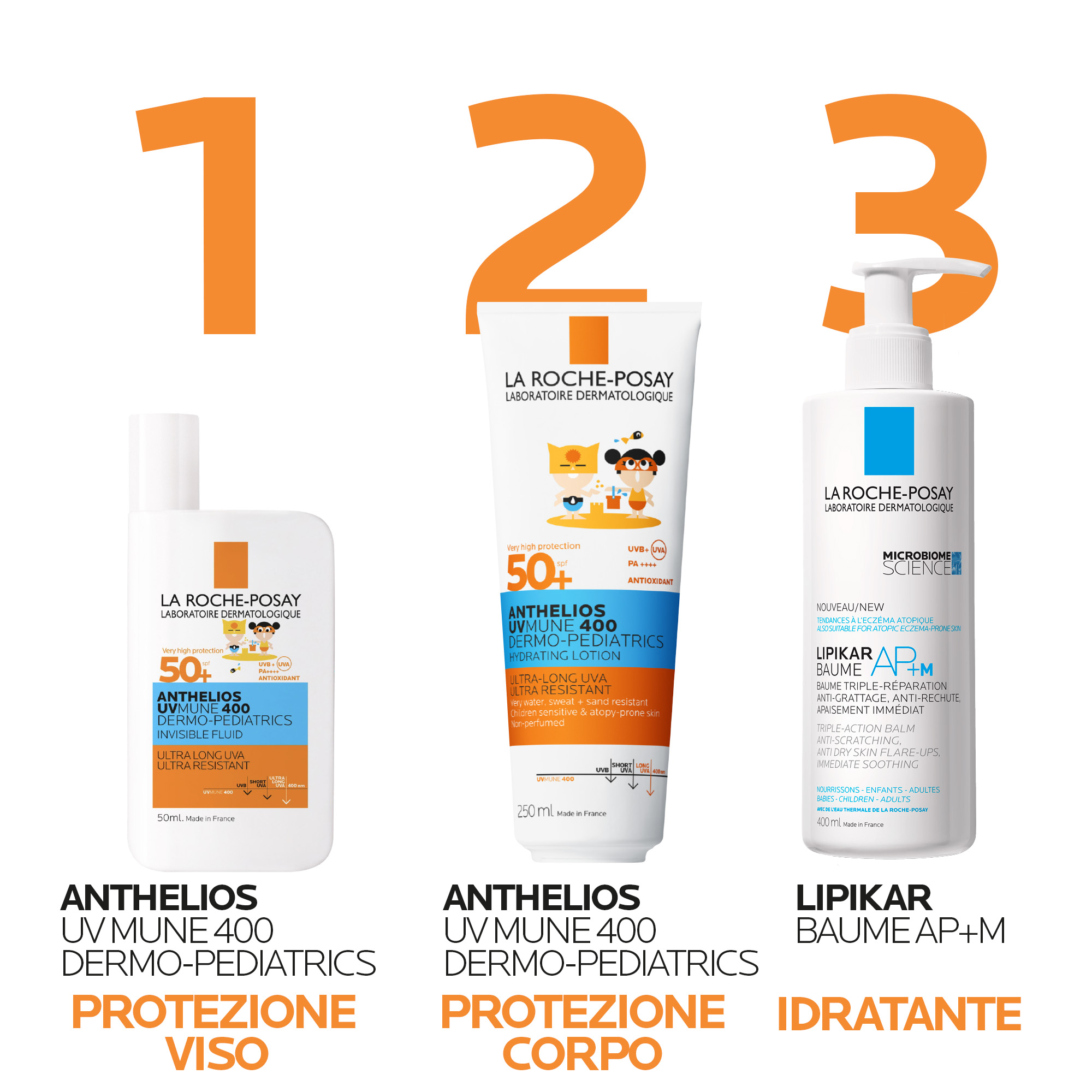 La Roche-Posay - Anthelios Uvmune 400 Dermo-Pediatrics Fluido Invisibile SPF50+ Bambini 50 ml
