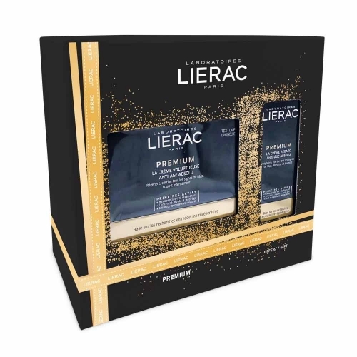Lierac Cofanetto Premium Crema Voluptueuse Anti-età 50 mL + Crema La Crème Contorno Occhi 15 mL