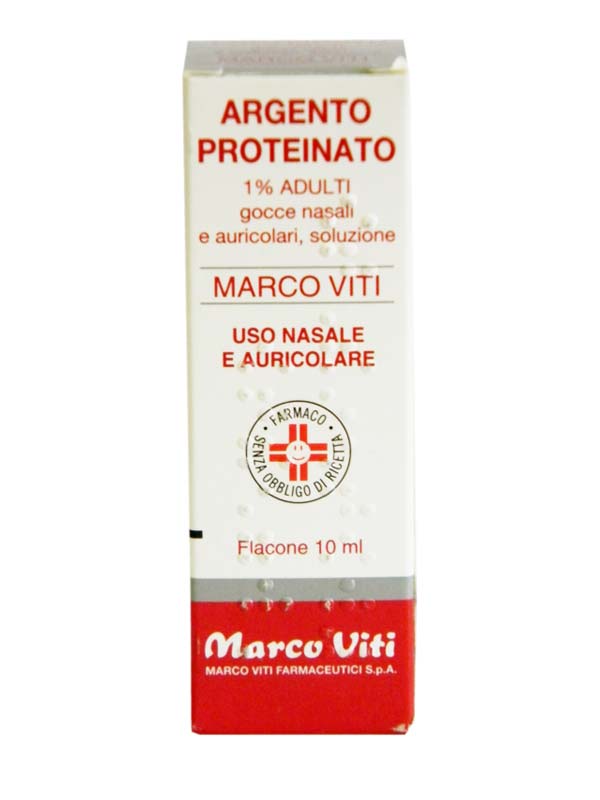 Argento Proteinato Marco Viti 1% Adulti Decongestionante Gocce 10 Ml