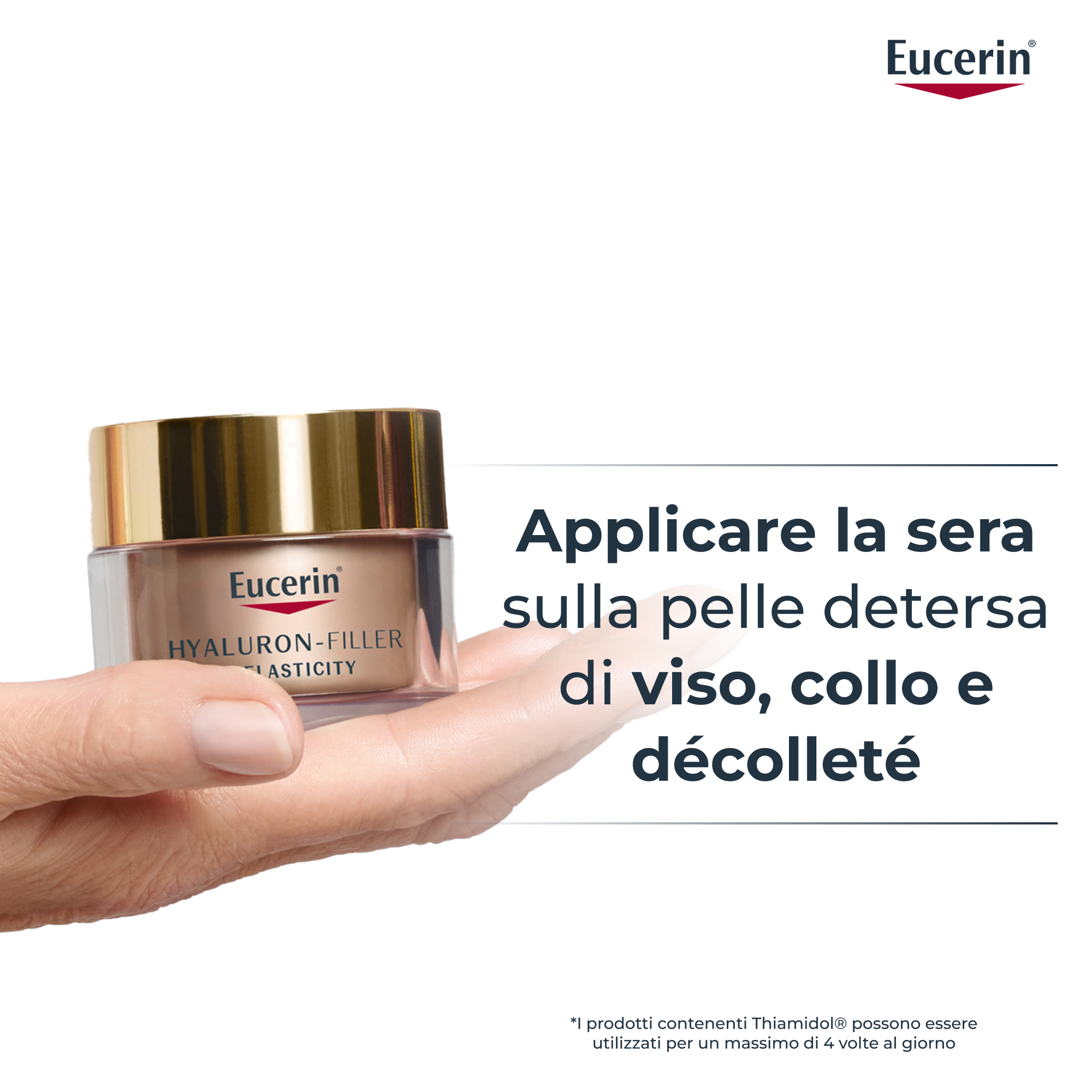 Eucerin Hyaluron-Filler+Elasticity Crema Notte Viso Anti-età 50 ml