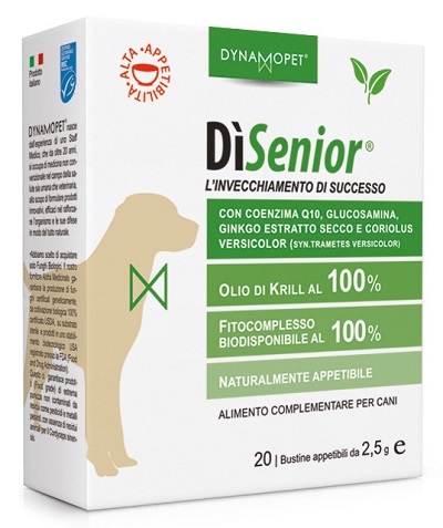 DìSenior Integratore Per Cani 20 Bustine 2,5 ml