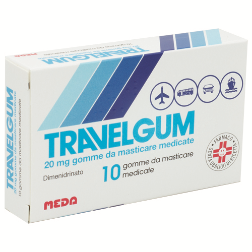 TRAVELGUM 10GOMME MAST 20MG