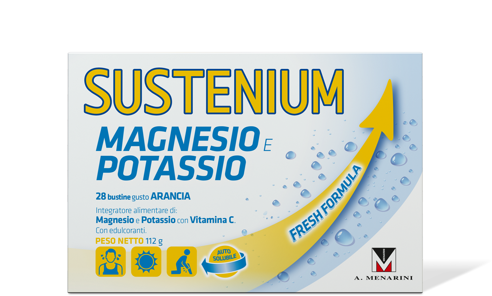 Sustenium Magnesio e Potassio Gusto Arancia 28 bustine