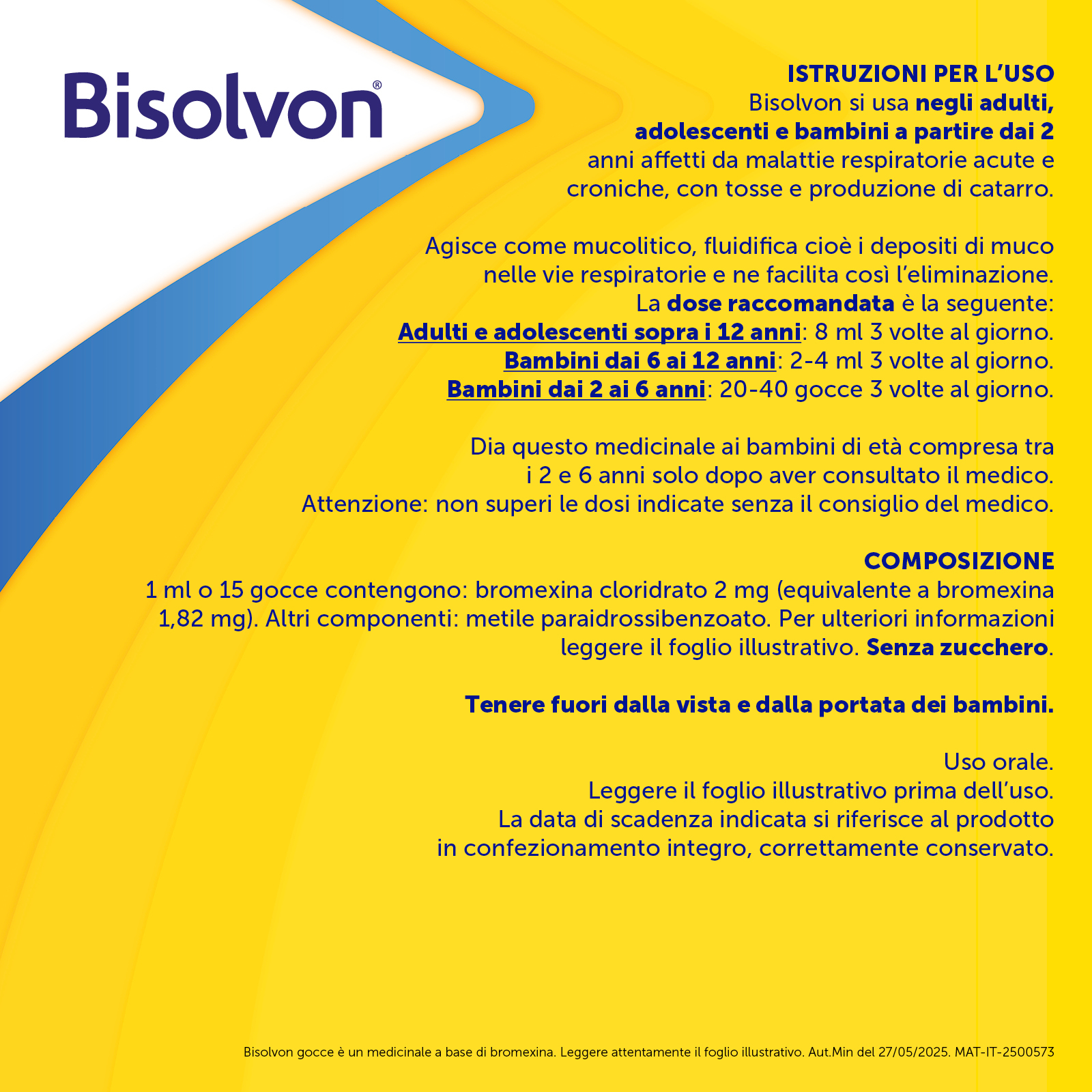 Bisolvon Gocce 2 mg/ml Soluzione Orale Bromexina Cloridrato 40 ml