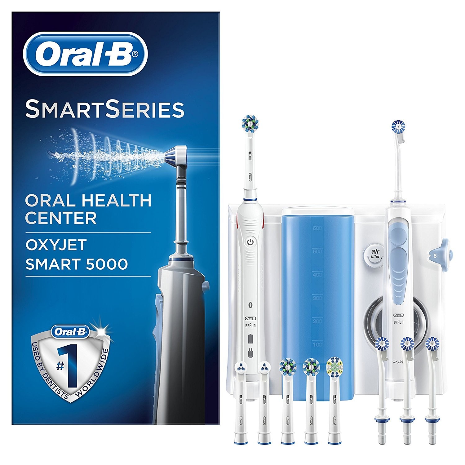 Oral-B 0C210XY Smart Serium Idropulitore Oxyvet + Spazzolino elettrico ricaricabile Smart 5000