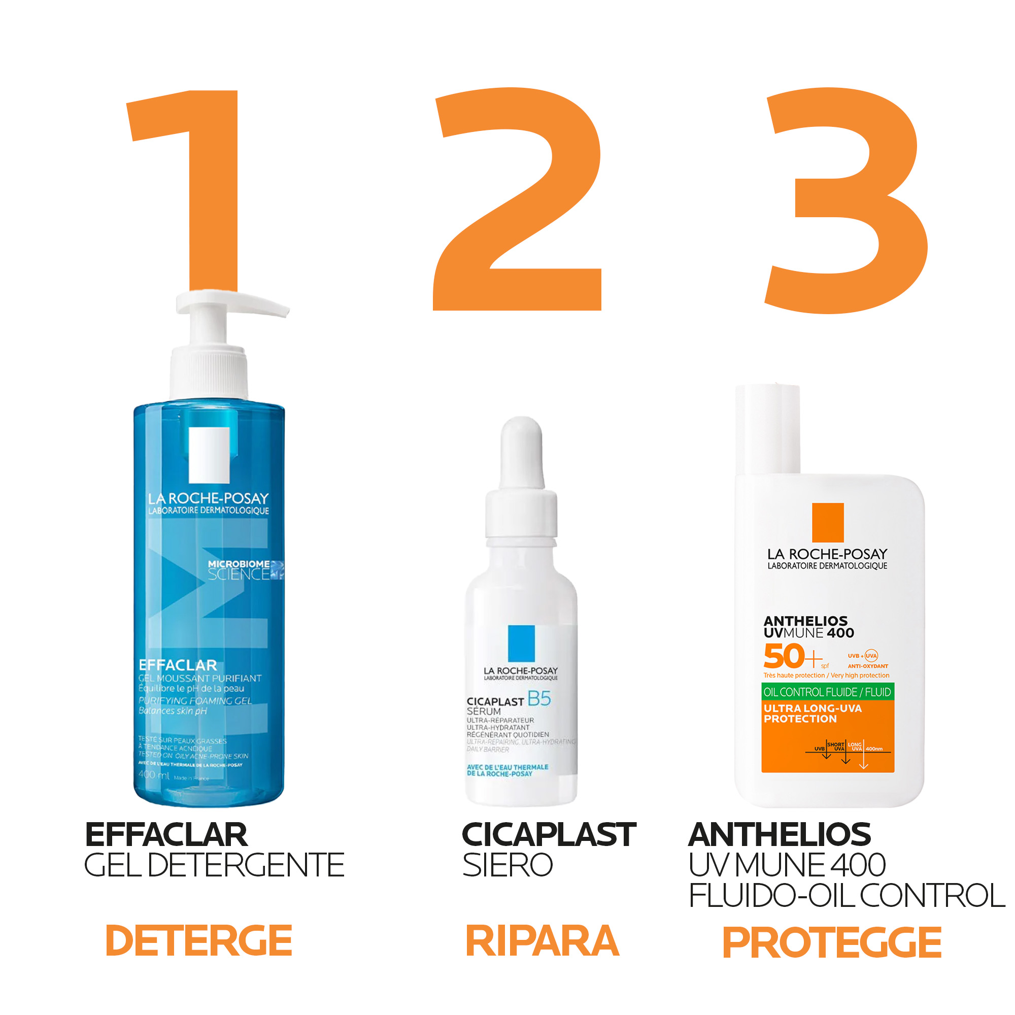 La Roche-Posay Anthelios Uvmune 400 - Fluido Invisibile Per Pelli Grasse SPF50+ Viso 50 ml