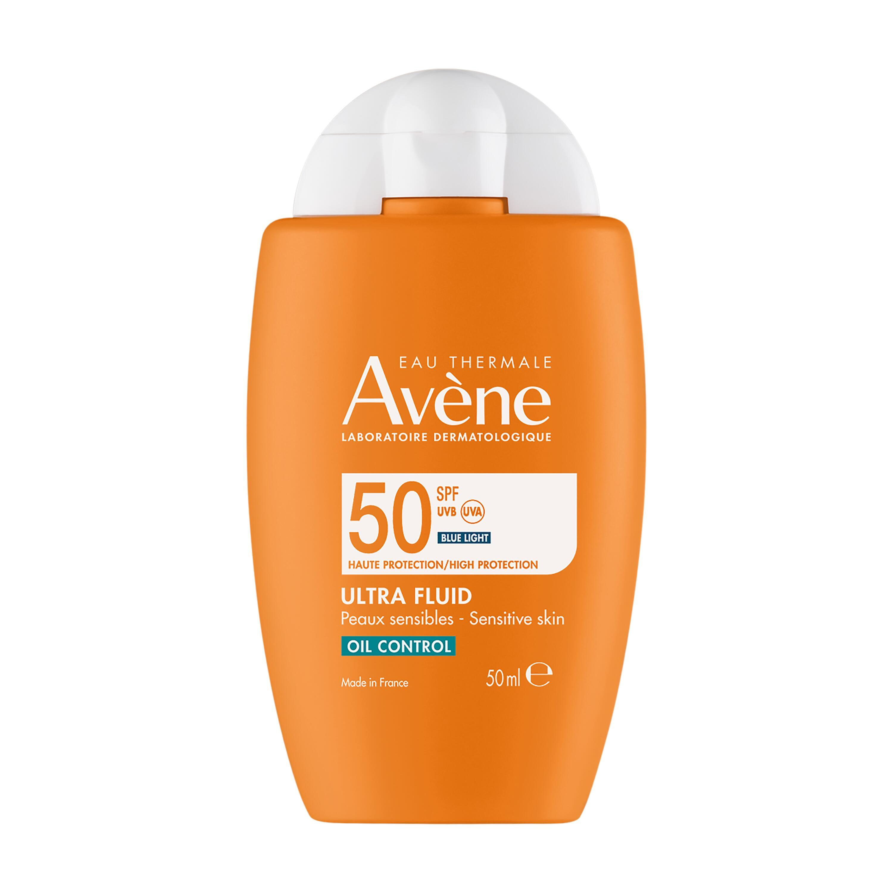 Eau Thermale Avène Ultra fluid oil control SPF 50, alta protezione, 50 ml 