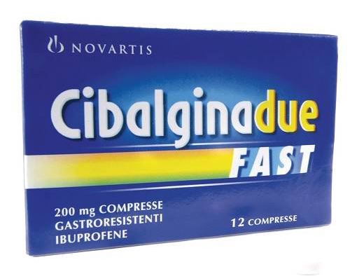 Cibalgina Due Fast 200 mg Ibuprofene 12 Compresse