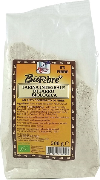 La Finestra sul Cielo Biofibre Farina Integrale di Farro 500 g