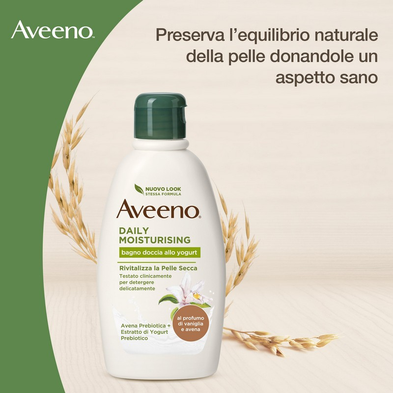 AVEENO BAGNO DOCCIA ALLO YOGURT, AL PROFUMO DI VANIGLIA E AVENA 300ml