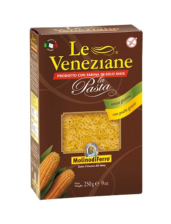 Le Veneziane Anellini Pastina di Mais Senza Glutine 250 g