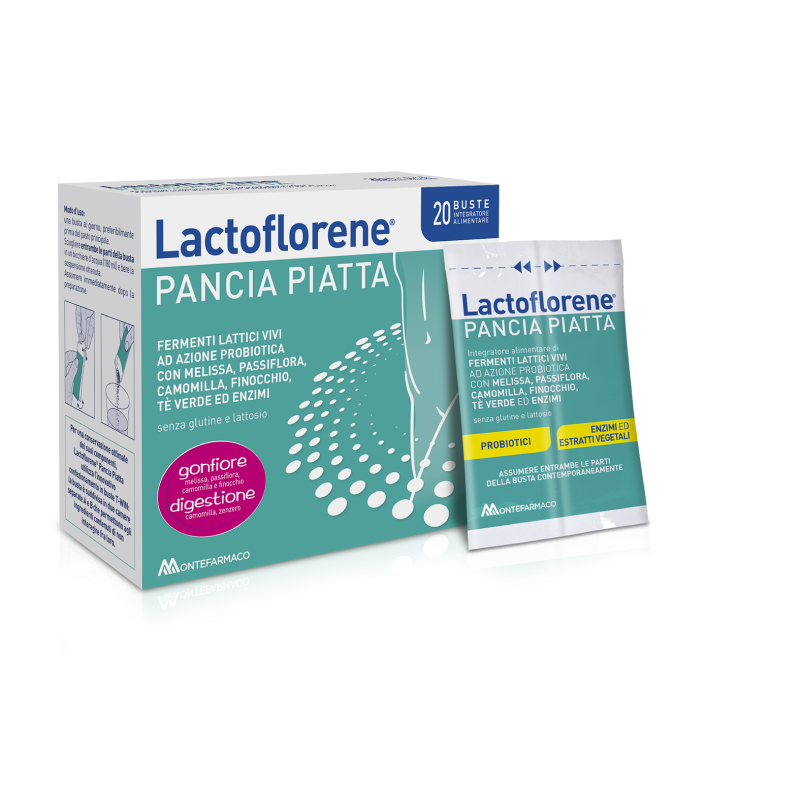 Lactoflorene Pancia Piatta Integratore Gonfiore Addominale 20 Bustine