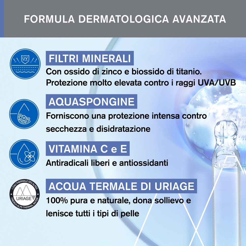 Uriage Bebè Protezione solare minerale SPF50+ - 50mL