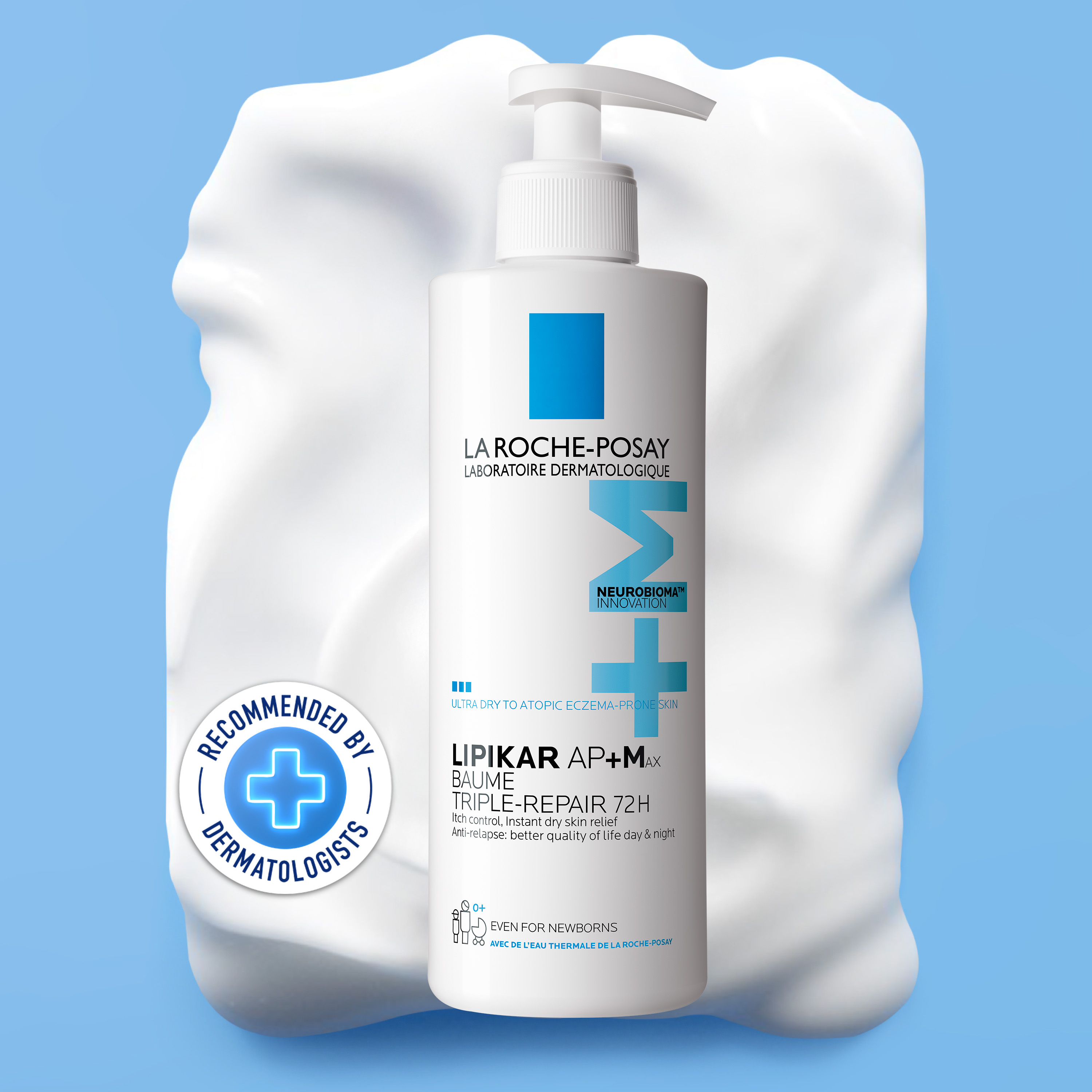 La Roche-Posay Lipikar Baume AP+MAX - Balsamo Relipidante Per Pelle Secca 400 ml