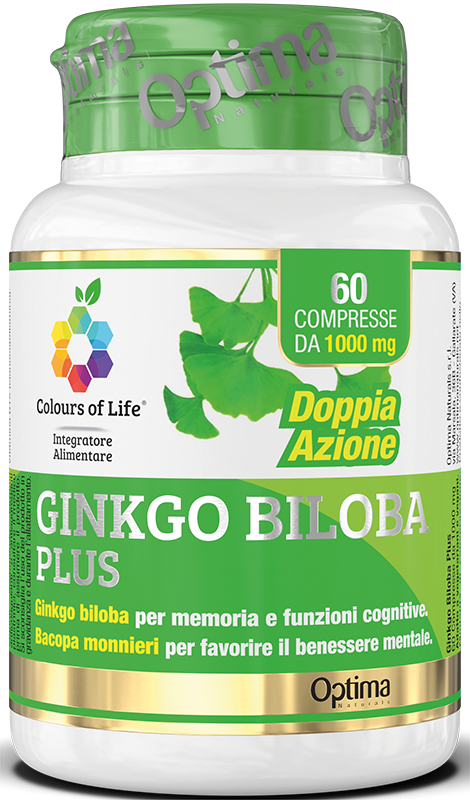Optima Colours Of Life Ginkgo Biloba Plus Integratore Memoria 60 Compresse