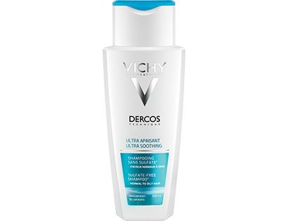 Vichy Dercos Shampoo Ultra Lenitivo per cuoio capelluto reattivo e capelli da normali a grassi 200 ml