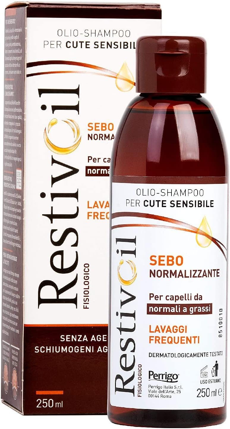 Restivoil Fisiologico Sebonormalizzante Olio Shampoo Lavaggi Frequenti 250 ml