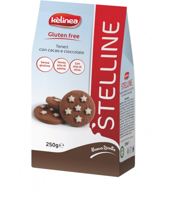Kèlinea Stelline Biscotti Al Cacao Senza Glutine 250 g