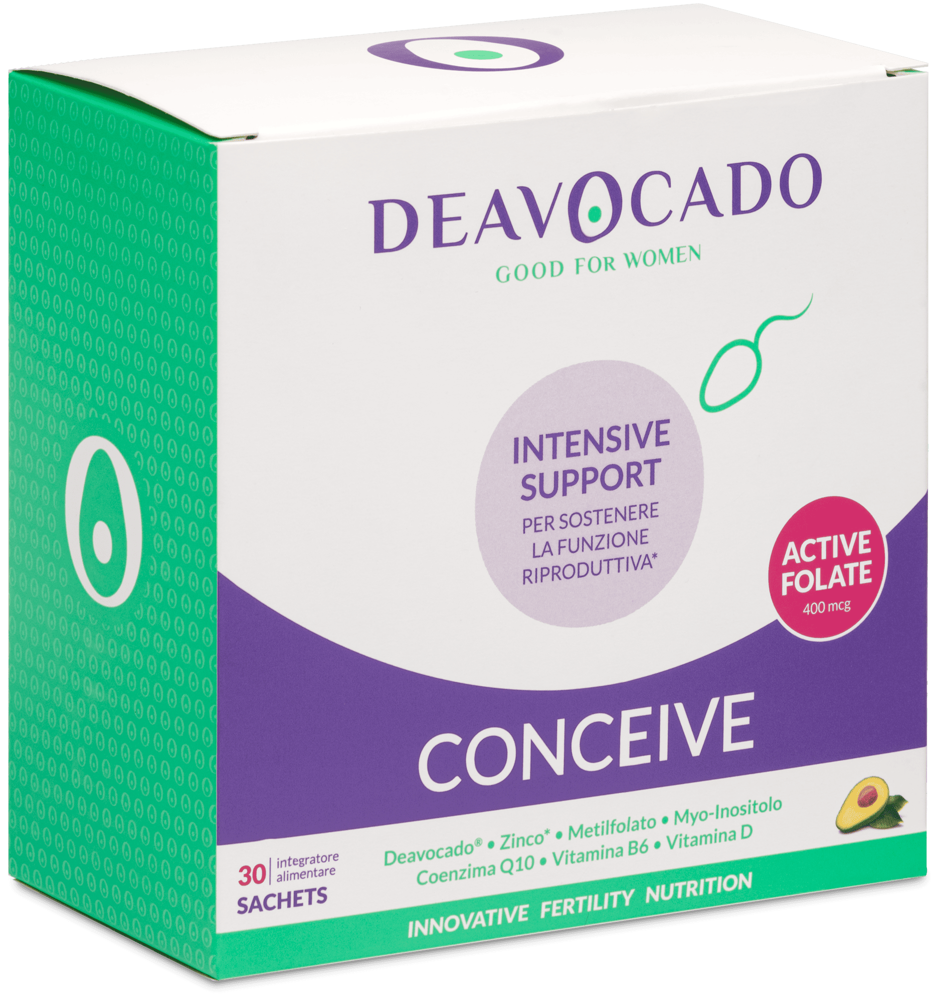 Deavocado Conceive Integratore fertilità 30 Bustine