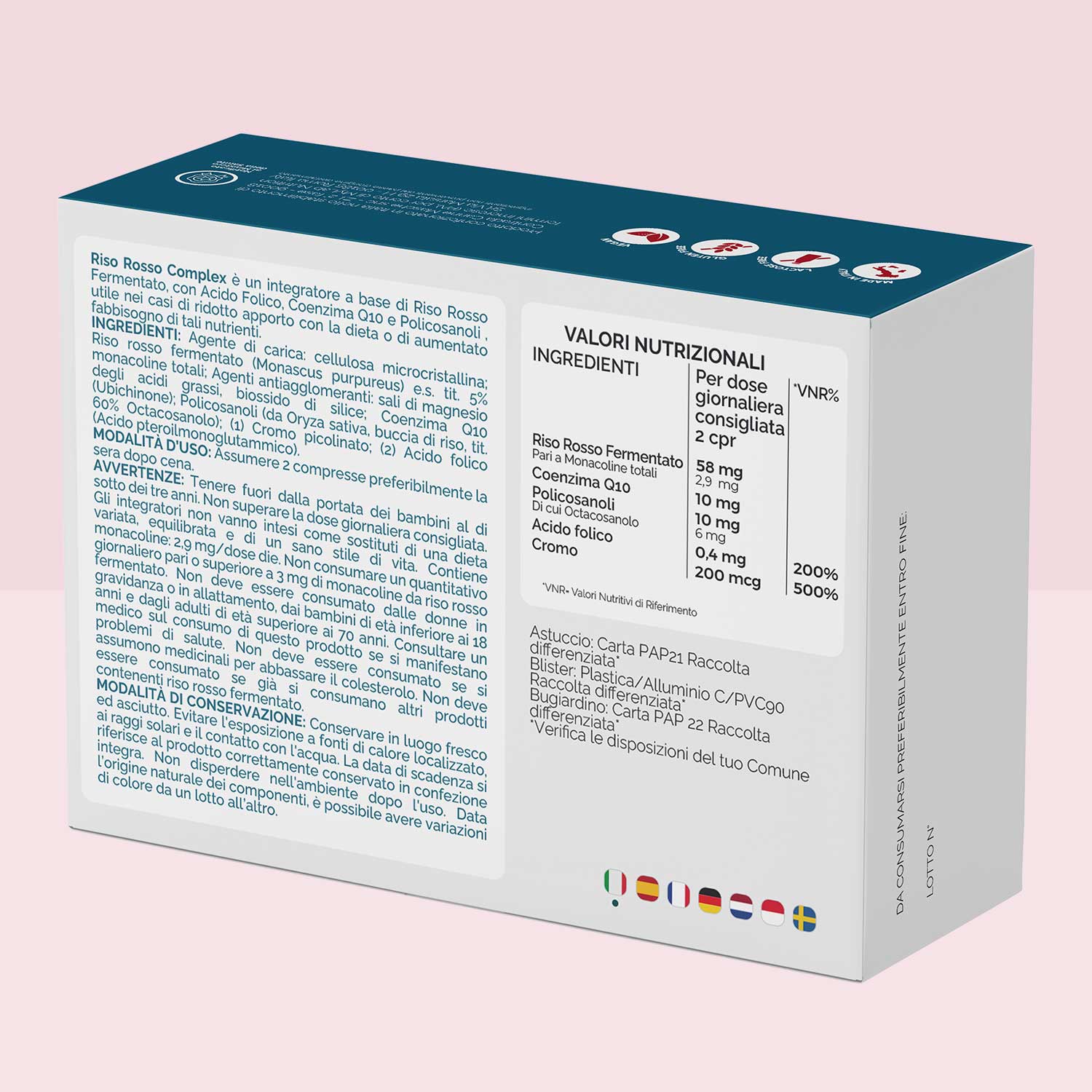 Nutracle Riso Rosso Complex 160 Compresse - Integratore Per Il Colesterolo