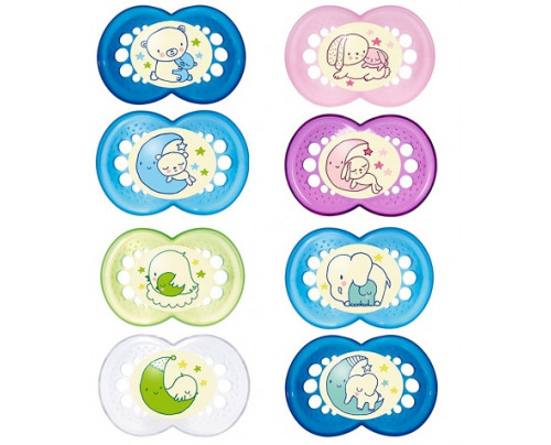 Mam Night Succhietto Caucciù +6m 2 Pezzi