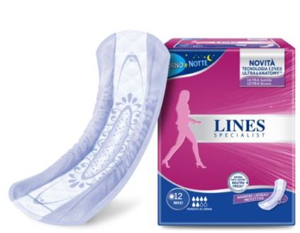 Lines Specialist Assorbenti Incontinenza Maxi 12 Pezzi