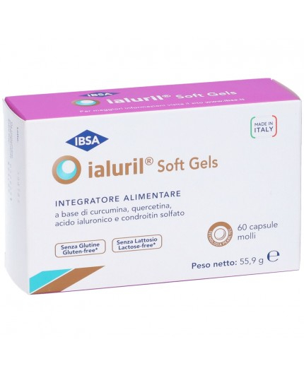 Ialuril Soft Gels - Integratore contro la cistite - 60 Capsule molli Nuova Formula