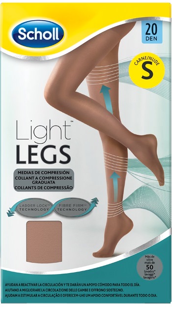 Dr.Scholl Light Legs Collant velati a compressione graduata 20 DEN TG. S colore carne