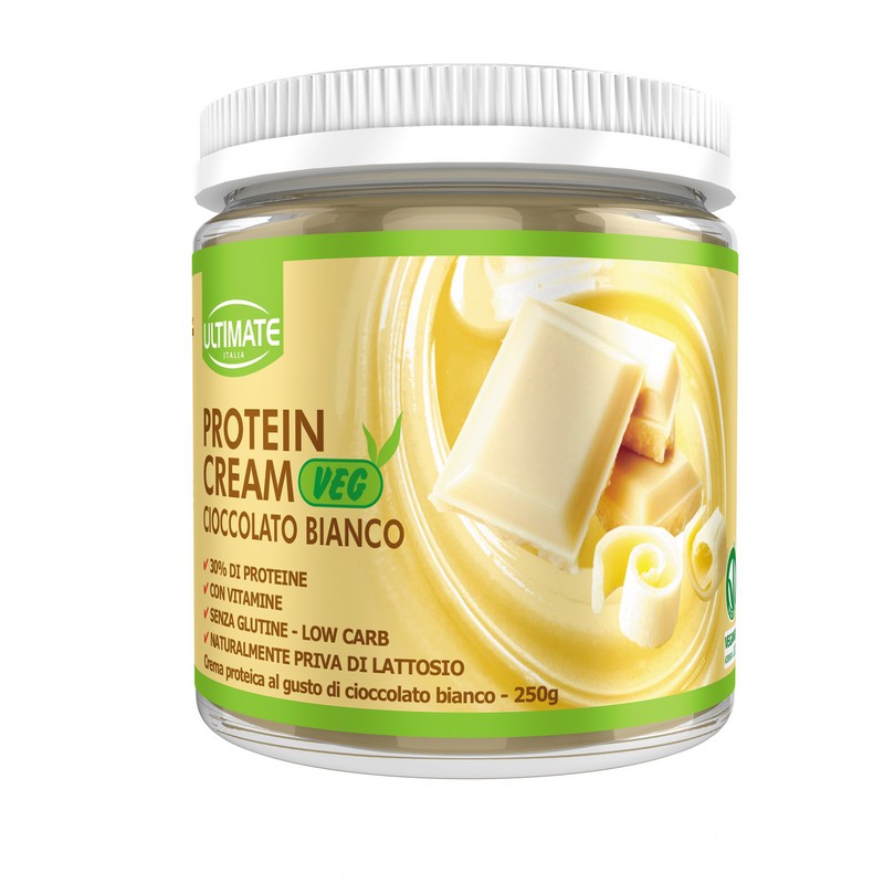 Ultimate Italia Protein Cream Veg - Crema Proteica Gusto Cioccolato Bianco 250 g