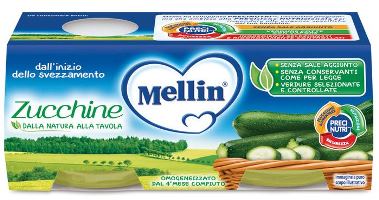 Mellin Omogeneizzato Di Zucchine 2 x 80 g