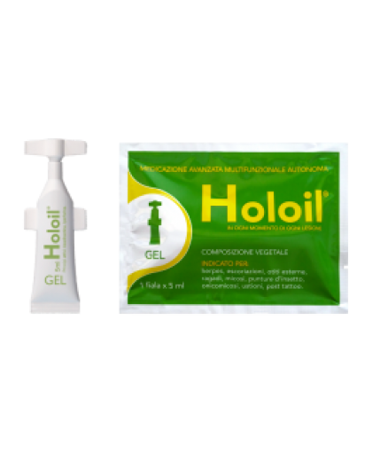 Holoil Gel Medicazione Vegetale Multifunzionale 1 Fiala 5 ml