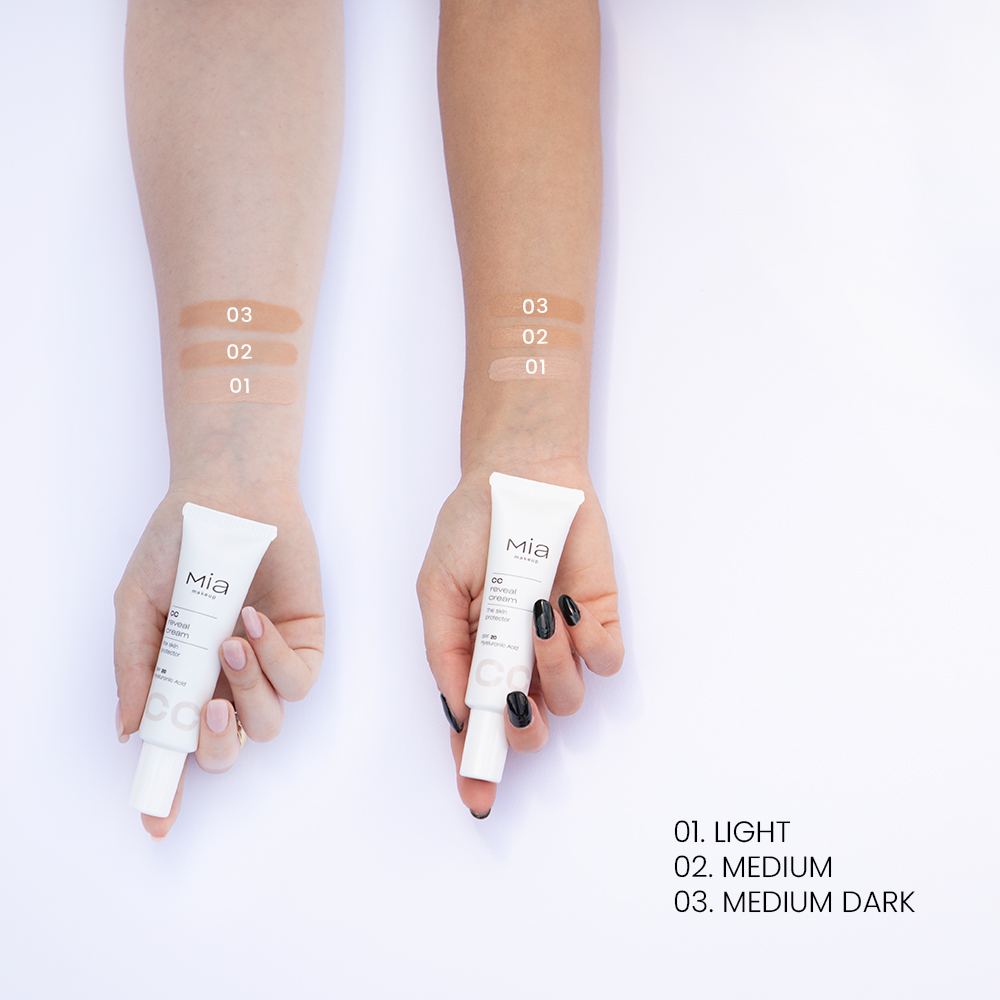 Mia Makeup - CC Reveal Cream The Skin Protector - Crema Perfezionatrice N.01 Light 
