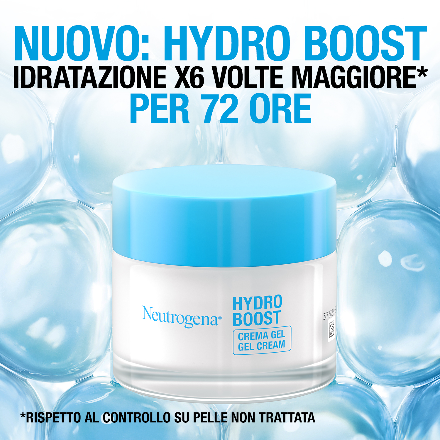 Neutrogena Hydro Boost Crema Gel 50 ml, Crema idratante viso con Acido Ialuronico per pelle secca