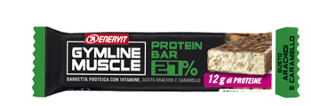 Enervit Gymline Barretta Muscle Protein Barretta Proteica 27% Arachidi E Caramello