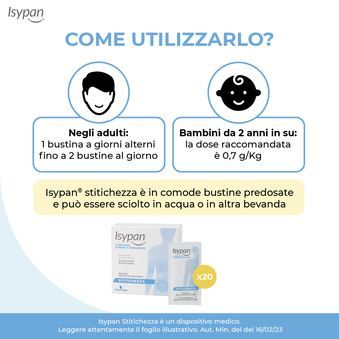 ISYPAN® STITICHEZZA MACROGOL 4000 20 BUSTINE