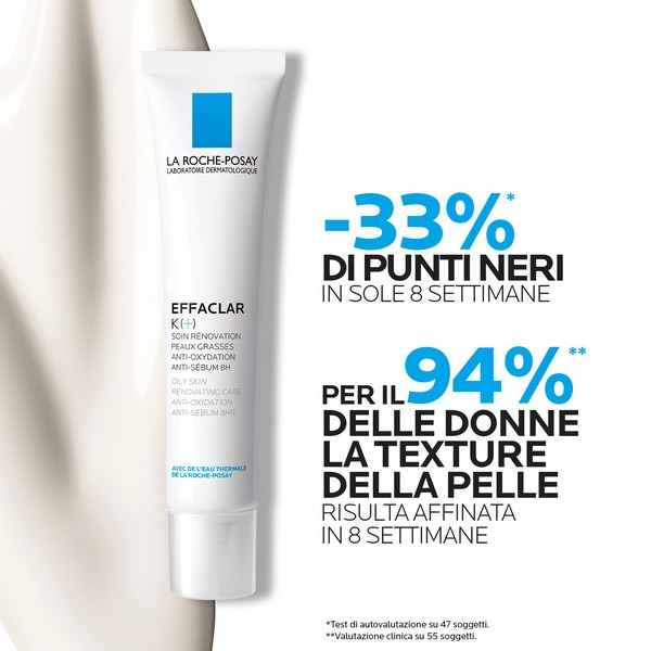 La Roche-Posay Effaclar K+ trattamento quotidiano per pelle mista, grassa o a tendenza acneica 40 ml