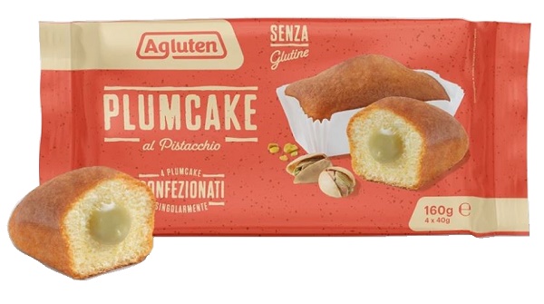 AGLUTEN PlumCake Pistacc.4x40g