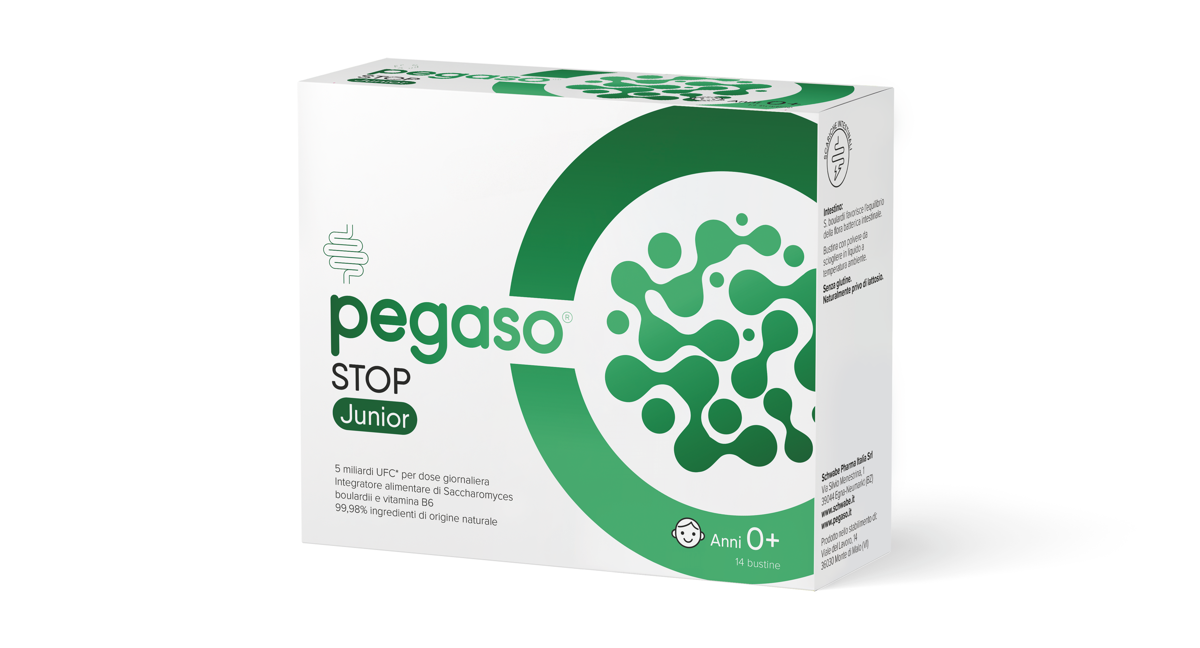 Schwabe Pharma - Pegaso Stop Junior 14 Bustine - Integratore Per Il Riequilibrio Intestinale